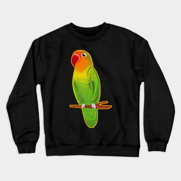 Cute Love Bird Crewneck Sweatshirt by SusanaDesigns